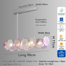 Подвесной светильник Artpad Муранское стекло розовый Подвесной светильник Artpad Муранское стекло розовый