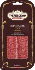 Колбаса Рублевский Зернистая сырокопченая полусухая нарезка 80г Колбаса Рублевский Зернистая сырокопченая полусухая нарезка 80г