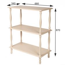 Этажерка П 9 слоновая кость от фабрики Mebelik Этажерка П 9 слоновая кость от фабрики Mebelik