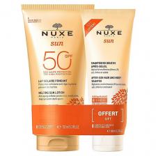 Набор солнцезащитных средств NUXE Набор Sun Summer Protection Set: Лосьон SPF50 + Гель-шампунь Набор солнцезащитных средств NUXE Набор Sun Summer Protection Set: Лосьон SPF50 + Гель-шампунь