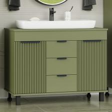 Тумба с раковиной Brevita Enfida 100 напольная, зеленая Тумба с раковиной Brevita Enfida 100 напольная, зеленая