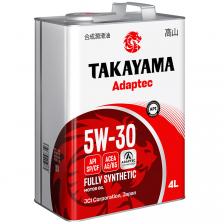 Моторное масло TAKAYAMA Adaptec A5/B5 5W-30, 4 л Моторное масло TAKAYAMA Adaptec A5/B5 5W-30, 4 л