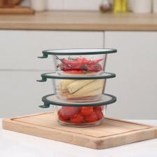 Вакуумная крышка Доляна, для посуды, d=16 см, цвет зелёный Вакуумная крышка Доляна, для посуды, d=16 см, цвет зелёный