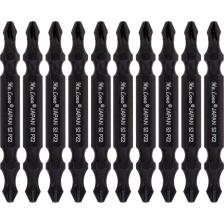 Биты для шуруповерта Торсионные («Torsion») арт. A065PZ2T-10 Mr.Logo — Предназначена для работы в ручном и электроинструменте при монтаже и демонтаже резьбовых соединений. Торсионные биты - имеют специальную конструкцию, снижающую разрушающее влияние ударных нагрузок (амортизирует удары). Наконечник соединяется с хвостовиком цилиндрической шейкой меньшего сечения, которая, работает на скручивание, поглощая энергию удара. Торсионная бита изготовлена из инструментальной, комплексно-легированной стали с повышенном содержанием углерода марки S2 и снабжена специальным покрытием «Manganese» повышающим твердость и износостойкость. Торсионные биты хорошо подходят, когда требуется закрутить длинный саморез в плотный материал или наоборот выкрутить старый крепеж. Торсионные биты служат гораздо дольше обычных бит. Биты для шуруповерта Торсионные («Torsion») арт. A065PZ2T-10 Mr.Logo — Предназначена для работы в ручном и электроинструменте при монтаже и демонтаже резьбовых соединений. Торсионные биты - имеют специальную конструкцию, снижающую разрушающее влияние ударных нагрузок (амортизирует удары). Наконечник соединяется с хвостовиком цилиндрической шейкой меньшего сечения, которая, работает на скручивание, поглощая энергию удара. Торсионная бита изготовлена из инструментальной, комплексно-легированной стали с повышенном содержанием углерода марки S2 и снабжена специальным покрытием «Manganese» повышающим твердость и износостойкость. Торсионные биты хорошо подходят, когда требуется закрутить длинный саморез в плотный материал или наоборот выкрутить старый крепеж. Торсионные биты служат гораздо дольше обычных бит.