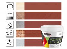 Краска Farbitex Profi акриловая, для гидроизоляции, жидкая резина, красно-коричневый, 2,5 кг Краска Farbitex Profi акриловая, для гидроизоляции, жидкая резина, красно-коричневый, 2,5 кг
