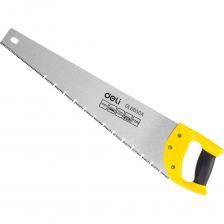 Ножовка (пила) по дереву – это мощный и эффективный инструмент для резки дерева и древесины, обладающий острыми зубьями, которые позволяют с легкостью и точностью прорезать древесину и создавать различные формы и размеры. Полотно ножовки изготовлено из высококачественной углеродистой стали 65Mn с закаленными зубьями с двухсторонней заточкой. Длина полотна составляет 500мм, а толщина – 0,9мм. Специальный Q-образные желоб помогает удалять опилки во время работы и снижает уровень шума. Шаг зубьев составляет 7 TPI (7 зубьев на дюйм). Эргономичная рукоятка выполнена из прочного ABS-пластика и оснащена резиновой противоскользящей вставкой, благодаря которой пила крепко держится в руке. Острые зубья обеспечивают быстрое и легкое движение пилы через древесину, минимизируя усилия и временные затраты. При этом необходимо помнить о безопасности и правильно держать инструмент, чтобы избежать возможных травм. Длинные полотна ножовок предназначены для резки крупных деревьев и бревен, а более короткие варианты идеально подходят для мелких работ и обработки деталей. Ножовки по дереву широко используются в строительстве, столярных работах, садоводстве и других областях, где требуется резка дерева. Они позволяют быстро и легко создавать нужные формы, делать точные и чистые резы, что делает их незаменимыми инструментами для всех любителей и профессионалов, работающих с деревом. После использования инструмент необходимо хранить в сухом месте, защищая лезвие от повреждений и коррозии. Ножовка (пила) по дереву – это мощный и эффективный инструмент для резки дерева и древесины, обладающий острыми зубьями, которые позволяют с легкостью и точностью прорезать древесину и создавать различные формы и размеры. Полотно ножовки изготовлено из высококачественной углеродистой стали 65Mn с закаленными зубьями с двухсторонней заточкой. Длина полотна составляет 500мм, а толщина – 0,9мм. Специальный Q-образные желоб помогает удалять опилки во время работы и снижает уровень шума. Шаг зубьев составляет 7 TPI (7 зубьев на дюйм). Эргономичная рукоятка выполнена из прочного ABS-пластика и оснащена резиновой противоскользящей вставкой, благодаря которой пила крепко держится в руке. Острые зубья обеспечивают быстрое и легкое движение пилы через древесину, минимизируя усилия и временные затраты. При этом необходимо помнить о безопасности и правильно держать инструмент, чтобы избежать возможных травм. Длинные полотна ножовок предназначены для резки крупных деревьев и бревен, а более короткие варианты идеально подходят для мелких работ и обработки деталей. Ножовки по дереву широко используются в строительстве, столярных работах, садоводстве и других областях, где требуется резка дерева. Они позволяют быстро и легко создавать нужные формы, делать точные и чистые резы, что делает их незаменимыми инструментами для всех любителей и профессионалов, работающих с деревом. После использования инструмент необходимо хранить в сухом месте, защищая лезвие от повреждений и коррозии.