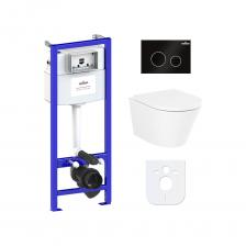 Комплект: инсталляция с унитазом Lavinia Boho Biore Compacto Rimless 6 в 1 77040092 - комплексное предложение по специальной цене, включающее все необходимое для установки и комфортного использования подвесной керамики. Чаша унитаза крепится на инсталляционную систему, далее на стену монтируется клавиша смыва для подачи воды. Подвесной унитаз, как правило, находится над полом на высоте около 100 мм, что облегчает уборку и обеспечивает доступ для свободного мытья пола под чашей. Санитарный фарфор Lavinia Boho имеет более твердую и гладкую поверхность, нежели сантехнический фаянс. Благодаря современному оборудованию и обжигу керамики при температуре 1250 °С образуется беспористая многослойная глазурь, которая отличается низким коэффициентом водопоглощения и меньше впитывает грязь и запахи. Сиденье с крышкой изготовлено из прочного дюропласта с петлями из нержавеющей стали и имеет идеальное сочетание глянцевого цвета с керамикой. Широкая конструкция сиденья обеспечивает повышенный комфорт благодаря эргономичной форме и обработке поверхности специальным составом, который снижает дискомфорт при контакте с холодной поверхностью сиденья. Благодаря встроенным в петли амортизаторам сиденье с крышкой опускаются медленно, закрываются мягко и бесшумно. С помощью инновационных гаек-эксцентриков положение сиденья можно легко регулировать. Комплект: инсталляция с унитазом Lavinia Boho Biore Compacto Rimless 6 в 1 77040092 - комплексное предложение по специальной цене, включающее все необходимое для установки и комфортного использования подвесной керамики. Чаша унитаза крепится на инсталляционную систему, далее на стену монтируется клавиша смыва для подачи воды. Подвесной унитаз, как правило, находится над полом на высоте около 100 мм, что облегчает уборку и обеспечивает доступ для свободного мытья пола под чашей. Санитарный фарфор Lavinia Boho имеет более твердую и гладкую поверхность, нежели сантехнический фаянс. Благодаря современному оборудованию и обжигу керамики при температуре 1250 °С образуется беспористая многослойная глазурь, которая отличается низким коэффициентом водопоглощения и меньше впитывает грязь и запахи. Сиденье с крышкой изготовлено из прочного дюропласта с петлями из нержавеющей стали и имеет идеальное сочетание глянцевого цвета с керамикой. Широкая конструкция сиденья обеспечивает повышенный комфорт благодаря эргономичной форме и обработке поверхности специальным составом, который снижает дискомфорт при контакте с холодной поверхностью сиденья. Благодаря встроенным в петли амортизаторам сиденье с крышкой опускаются медленно, закрываются мягко и бесшумно. С помощью инновационных гаек-эксцентриков положение сиденья можно легко регулировать.