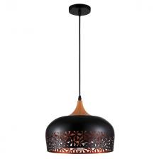 светильник подвесной DE FRAN Ажур Е27 1х60Вт металл дерево металл+дерево светильник подвесной DE FRAN Ажур Е27 1х60Вт металл дерево металл+дерево