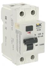 IEK ARMAT Выключатель дифференциального тока R10N 2P 100А 30мА тип AC, AR-R10N-2-100C030 1 шт IEK ARMAT Выключатель дифференциального тока R10N 2P 100А 30мА тип AC, AR-R10N-2-100C030 1 шт