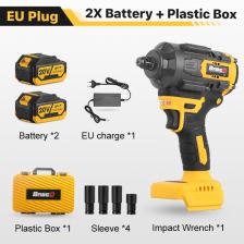 BABEQ 1800N.M Бесщеточный ударный гайковерт с крутящим моментом 1/2 дюйма Аккумуляторный электроинструмент с торцевой отверткой для аккумуляторного штифта Makita 18 В BABEQ 1800N.M Бесщеточный ударный гайковерт с крутящим моментом 1/2 дюйма Аккумуляторный электроинструмент с торцевой отверткой для аккумуляторного штифта Makita 18 В