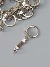 Основа для брелока, карабин металл с плоской цепочкой, серебро, набор 15 шт., 5.8x2.2 см Основа для брелока, карабин металл с плоской цепочкой, серебро, набор 15 шт., 5.8x2.2 см
