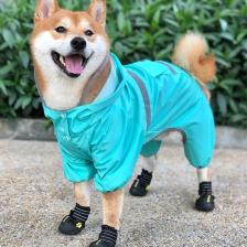 Комбинезон для собак, демисезонный с козырьком, размер 2XL (ДС 45, Ог 62, ОШ 47 см), голубой Комбинезон для собак, демисезонный с козырьком, размер 2XL (ДС 45, Ог 62, ОШ 47 см), голубой