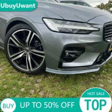 Для Volvo NEW S60 V60 Глянцевый ЧЕРНЫЙ/ НЕФОРОВАННЫЙ/УГБОННЫЙ ЦВЕТ Стайлинг автомобиля Передний бампер Губа Багажник Спойлер Защита 2 шт. 2021-2025 Для Volvo NEW S60 V60 Глянцевый ЧЕРНЫЙ/ НЕФОРОВАННЫЙ/УГБОННЫЙ ЦВЕТ Стайлинг автомобиля Передний бампер Губа Багажник Спойлер Защита 2 шт. 2021-2025
