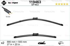 Комплект щеток стеклоочистителя visiolflex audi q7 -15 119463 Swf 119463