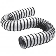 Воздуховод серии Tex PVC F 300 H с повышенной износоустойчивостью. Воздуховод широкого спектра применения из полиэфирной ткани белого цвета с пропиткой ПВХ и каркасом из стальной высокоуглеродистой проволоки с дополнительной защитной лентой черного цвета. Гибкий, стоек сжатию и растяжению. Позволяет отвести статическое электричество при заземлении стальной спирали.Применение:Транспортировка материалов с невысокими абразивными свойствами, отвод выхлопных газов и газов сварочного оборудования, отвод химических паров и влажного воздуха в системах вентиляции, отопления и аспирации. Пригоден для внутреннего и наружного применения.Конструкция:Стенка из полиэфирной ткани с пропиткой ПВХ толщиной 0,3 мм.Спираль из высокоуглеродистой стальной проволоки с антикоррозионным покрытием.Внешняя защитная полоса из ПВХ ткани черного цвета.Цвет: белый (код цвета W).Свойства:легкийспособен снимать электростатическое напряжениетрудновоспламеняемыйхорошая сжимаемостьустойчивость к атмосферным воздействиям.морозостойкостьабразивостойкийустойчивость к ультрафиолету и озонуустойчив к высокой влажностигазогерметичныйТемпературный режимот -30?С до + 90?СВнимание, изображение товара может отличаться от реального! Верные параметры указаны в технических характеристиках товара. Воздуховод серии Tex PVC F 300 H с повышенной износоустойчивостью. Воздуховод широкого спектра применения из полиэфирной ткани белого цвета с пропиткой ПВХ и каркасом из стальной высокоуглеродистой проволоки с дополнительной защитной лентой черного цвета. Гибкий, стоек сжатию и растяжению. Позволяет отвести статическое электричество при заземлении стальной спирали.Применение:Транспортировка материалов с невысокими абразивными свойствами, отвод выхлопных газов и газов сварочного оборудования, отвод химических паров и влажного воздуха в системах вентиляции, отопления и аспирации. Пригоден для внутреннего и наружного применения.Конструкция:Стенка из полиэфирной ткани с пропиткой ПВХ толщиной 0,3 мм.Спираль из высокоуглеродистой стальной проволоки с антикоррозионным покрытием.Внешняя защитная полоса из ПВХ ткани черного цвета.Цвет: белый (код цвета W).Свойства:легкийспособен снимать электростатическое напряжениетрудновоспламеняемыйхорошая сжимаемостьустойчивость к атмосферным воздействиям.морозостойкостьабразивостойкийустойчивость к ультрафиолету и озонуустойчив к высокой влажностигазогерметичныйТемпературный режимот -30?С до + 90?СВнимание, изображение товара может отличаться от реального! Верные параметры указаны в технических характеристиках товара.