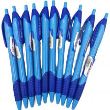 Набор автоматических шариковых ручек Digno Flambo 1,0 мм, чернила синие, упаковка 10 шт. Автоматическая шариковая ручка Digno Flambo с мягкой резиновой вставкой в месте хвата для предотвращения скольжения и удобства длительного письма. Автоматическая шариковая ручка Flambo с плавным ход кнопки для подачи стержня, эргономичный пластиковый корпус с мягкой резиновой вставкой в месте хвата - удобно для длительного письма, приятно держать в руках. Яркая линия без усилий и нажима, стержень шариковой ручки мягко скользит по поверхности бумаги оставляя равномерный след. Авторучка, которая справится с грудой текстов и конспектов без протекания и размазывания – особо низкой вязкости масляные чернила обеспечивают быстрое высыхание и равномерный след. Толщина стержня 1 мм. Набор автоматических шариковых ручек Digno Flambo 1,0 мм, чернила синие, упаковка 10 шт. Автоматическая шариковая ручка Digno Flambo с мягкой резиновой вставкой в месте хвата для предотвращения скольжения и удобства длительного письма. Автоматическая шариковая ручка Flambo с плавным ход кнопки для подачи стержня, эргономичный пластиковый корпус с мягкой резиновой вставкой в месте хвата - удобно для длительного письма, приятно держать в руках. Яркая линия без усилий и нажима, стержень шариковой ручки мягко скользит по поверхности бумаги оставляя равномерный след. Авторучка, которая справится с грудой текстов и конспектов без протекания и размазывания – особо низкой вязкости масляные чернила обеспечивают быстрое высыхание и равномерный след. Толщина стержня 1 мм.