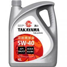 Моторное масло TAKAYAMA Adaptec A3/B4 5W-40, 4 л Моторное масло TAKAYAMA Adaptec A3/B4 5W-40, 4 л