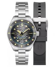 Мужские часы Challenger Automatic с браслетом из цельной нержавеющей стали, 42 мм Spinnaker Мужские часы Challenger Automatic с браслетом из цельной нержавеющей стали, 42 мм Spinnaker