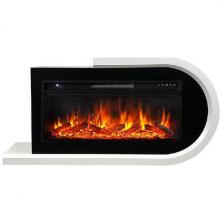 Каминокомплект Royal Flame Basel R Белый с черным с очагом Vision 42 LOG LED Каминокомплект Royal Flame Basel R Белый с черным с очагом Vision 42 LOG LED