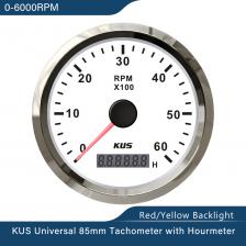 KUS 85 мм тахометр, датчик оборотов в минуту, измеритель частоты с счетчиком часов, 3000 об/мин, 4000 об/мин, 6000 об/мин, 8000 об/мин, 12 В/24 В с красной, желтой подсветкой KUS 85 мм тахометр, датчик оборотов в минуту, измеритель частоты с счетчиком часов, 3000 об/мин, 4000 об/мин, 6000 об/мин, 8000 об/мин, 12 В/24 В с красной, желтой подсветкой