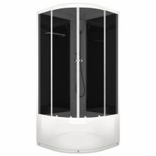 Душ.кабина DOMANI-Spa Delight 88 high, поддон 45 см, черные стенки, 80x80 см, тонированное Душ.кабина DOMANI-Spa Delight 88 high, поддон 45 см, черные стенки, 80x80 см, тонированное
