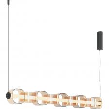 Серия Ritmo, рожденная в рамках проекта «The path of light» совместно с Британской Высшей школой Дизайна — это воплощение глубокого понимания художественного ритма, которому особое внимание уделял сам Леонардо да Винчи. Автор проекта, Ангелина Мадатян, мастерски интерпретировала классические принципы пропорций в современном дизайне освещения. Тонированные стеклянные плафоны в янтарных тонах придают светильникам глубину и изысканность, а контрастная арматура в черном цвете с сэнди-эффектом подчеркивает их ультрасовременный характер. LED-источник света скрытый матовым акриловым рассеивателем. Мощный световой поток в сочетании с возможностью регулировки высоты подвеса делает Ritmo подходящим для оформления акцентного освещения в помещениях любой высотой потолков. Серия Ritmo, рожденная в рамках проекта «The path of light» совместно с Британской Высшей школой Дизайна — это воплощение глубокого понимания художественного ритма, которому особое внимание уделял сам Леонардо да Винчи. Автор проекта, Ангелина Мадатян, мастерски интерпретировала классические принципы пропорций в современном дизайне освещения. Тонированные стеклянные плафоны в янтарных тонах придают светильникам глубину и изысканность, а контрастная арматура в черном цвете с сэнди-эффектом подчеркивает их ультрасовременный характер. LED-источник света скрытый матовым акриловым рассеивателем. Мощный световой поток в сочетании с возможностью регулировки высоты подвеса делает Ritmo подходящим для оформления акцентного освещения в помещениях любой высотой потолков.