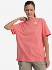 Футболка женская оверсайз Columbia Rolling Bend Graphic Oversized Tee, Розовый Футболка женская оверсайз Columbia Rolling Bend Graphic Oversized Tee, Розовый