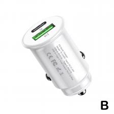 QC3.0 автомобильное зарядное устройство для быстрой зарядки, разъем для автомобильного прикуривателя, 20 Вт, USB Тип C, зарядное устройство для телефона, мини-устройство, автомобильные аксессуары QC3.0 автомобильное зарядное устройство для быстрой зарядки, разъем для автомобильного прикуривателя, 20 Вт, USB Тип C, зарядное устройство для телефона, мини-устройство, автомобильные аксессуары