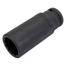 Двенадцатигранная торцевая головка для пневмоинструмента Головка 12-гранная ударная глубокая (24 мм; 1/2) FORCE 4488524 Двенадцатигранная торцевая головка для пневмоинструмента Головка 12-гранная ударная глубокая (24 мм; 1/2) FORCE 4488524