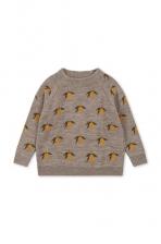 Детский шерстяной свитер BELOU LEMON KNIT BLOUSE Konges Sl?jd, серый Детский шерстяной свитер BELOU LEMON KNIT BLOUSE Konges Sl?jd, серый