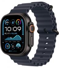 Apple Watch Ultra 2 (2024) GPS + Cellular, 49 мм, корпус из черного титана, ремешок Ocean (M) темно-синего цвета MYPD3 Apple Watch Ultra 2 (2024) GPS + Cellular, 49 мм, корпус из черного титана, ремешок Ocean (M) темно-синего цвета MYPD3