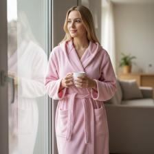 Халат женский Casa Lusso размер XL, розовый Халат женский Casa Lusso размер XL, розовый