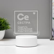 Светильник «Сестра» LED RGB от сети RISALUX Светильник «Сестра» LED RGB от сети RISALUX