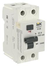 IEK ARMAT Выключатель дифференциального тока R10N 2P 63А 300мА тип A, AR-R10N-2-063A300 1 шт IEK ARMAT Выключатель дифференциального тока R10N 2P 63А 300мА тип A, AR-R10N-2-063A300 1 шт