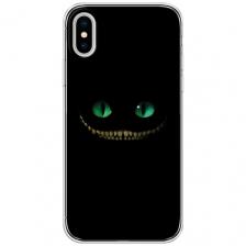 Силиконовый чехол на Apple iPhone X (10) / Айфон Икс (Десять) "Зеленоглазый чеширский кот" Силиконовый чехол на Apple iPhone X (10) / Айфон Икс (Десять) "Зеленоглазый чеширский кот"