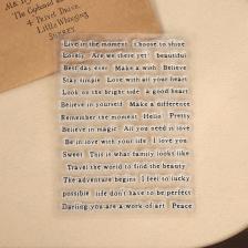 Прозрачный силиконовый штамп "Винтажный английский текст" Прозрачный силиконовый штамп "Винтажный английский текст"