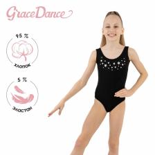 Купальник для гимнастики и танцев Grace Dance, р. 28, цвет чёрный Купальник для гимнастики и танцев Grace Dance, р. 28, цвет чёрный