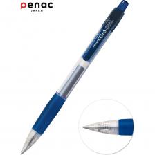 Автоматическая гелевая ручка серии CCH-3. Улучшенная формула гелевых чернил позволяет писать легко и быстро, не требуя нажима, обеспечивает моментальное высыхание надписей, исключая размазывание (удобно для левшей), и отличается повышенной светостойкостью. Специальный защитный колпачок пишущего узла не позволяет чернилам высыхать при транспортировке и длительном хранении ручек. Особенность гелевых ручек PENAC – наличие в пишущем узле специальной системы «двойного шарика», которая контролирует равномерное поступление чернил и позволяет с самого начала писать очень чисто и аккуратно. Насыщенные, глубокие цвета чернил. Удобная прорезиненная область обхвата предотвращает скольжение пальцев и снижает утомляемость кисти при письме. Диаметр шарика 0,5 мм для тонкого письма. Цвет кнопки соответствует цвету чернил. Сменный стержень. Автоматическая гелевая ручка серии CCH-3. Улучшенная формула гелевых чернил позволяет писать легко и быстро, не требуя нажима, обеспечивает моментальное высыхание надписей, исключая размазывание (удобно для левшей), и отличается повышенной светостойкостью. Специальный защитный колпачок пишущего узла не позволяет чернилам высыхать при транспортировке и длительном хранении ручек. Особенность гелевых ручек PENAC – наличие в пишущем узле специальной системы «двойного шарика», которая контролирует равномерное поступление чернил и позволяет с самого начала писать очень чисто и аккуратно. Насыщенные, глубокие цвета чернил. Удобная прорезиненная область обхвата предотвращает скольжение пальцев и снижает утомляемость кисти при письме. Диаметр шарика 0,5 мм для тонкого письма. Цвет кнопки соответствует цвету чернил. Сменный стержень.