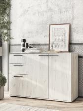 Комод напольный «Стандарт – 3», 1200x828x460 мм, цвет дуб крафт белый Комод напольный «Стандарт – 3», 1200x828x460 мм, цвет дуб крафт белый