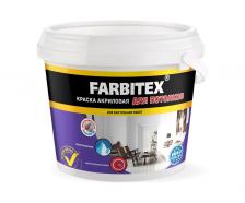 Краска Farbitex акриловая, для потолков, 1,1 кг, 0,67 л Краска Farbitex акриловая, для потолков, 1,1 кг, 0,67 л
