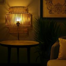 Светильник настенный из ротанга «Корона», 1x120 Вт, Е27, 40x20x50 см Светильник настенный из ротанга «Корона», 1x120 Вт, Е27, 40x20x50 см