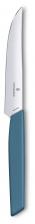 Нож кухонный Victorinox Swiss Modern, столовый, для стейка, 120 мм, заточка прямая, стальной, Синий (6.9006.122) Нож кухонный Victorinox Swiss Modern, столовый, для стейка, 120 мм, заточка прямая, стальной, Синий (6.9006.122)