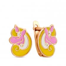 Серебряные серьги с эмалью Серебряные серьги с эмалью