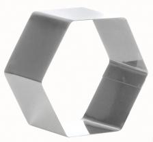 Форма для выпечки/выкладки Luxstahl 4454 шестигранник 5см h=5см нерж. Форма для выпечки/выкладки Luxstahl 4454 шестигранник 5см h=5см нерж.