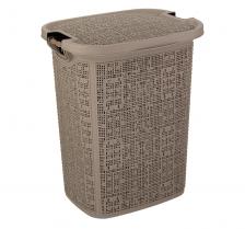 Корзина для белья Idea Бязь 30л, французкий серый Корзина для белья Idea Бязь 30л, французкий серый