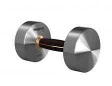 Гантель из нержавеющей стали и черного дерева 10кг PROIRON Г1100НЧ Гантель из нержавеющей стали и черного дерева 10кг PROIRON Г1100НЧ