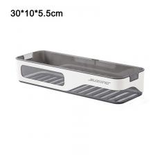 Настенная полка для ванной, белая/коричневая/черная/серая/прозрачная, пластик Настенная полка для ванной, белая/коричневая/черная/серая/прозрачная, пластик