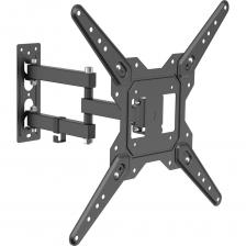 Кронштейн UNITEKI SNM1504B не оставит никого равнодушным, потому, что он подходит для всех телевизоров, диагональю от 23 до 55 дюймов (см.: 58 ~ 139) и весом до 30 кг.Поворачивайте телевизор или монитор на 90 градусов, наклоняйте вверх и вниз, придвигайте или удаляйте от себя - всё это может наш кронштейн UNITEKI SNM1504B.Наклонно-поворотный кронштейн SNM1504B отвечает высочайшим стандартам качества.Настенное крепление UNITEKI SNM1504B надежно в работе и безопасно в регулировке.Кабель-канал позволит спрятать и зафиксировать провода для удобства и эстетичного вида.Даже учитывая широкие возможности регулировки, кронштейн компактен в сложенном состоянии.3 надёжных осевых соединения обеспечивают возможность маневренного поворота.Для поворота телевизора или монитора, Вам не нужно использовать дополнительных приспособлений или прилагать усилия.Вы сможете повернуть телевизор или монитор и изменить расстояние от стены лёгким движением руки, при этом телевизор зафиксируется в настроенном положении.Эта функция придется, кстати, как для небольших помещений, так и для большого пространства.Сделайте просмотр телевизора максимально удобным и эргономичным! Кронштейн UNITEKI SNM1504B не оставит никого равнодушным, потому, что он подходит для всех телевизоров, диагональю от 23 до 55 дюймов (см.: 58 ~ 139) и весом до 30 кг.Поворачивайте телевизор или монитор на 90 градусов, наклоняйте вверх и вниз, придвигайте или удаляйте от себя - всё это может наш кронштейн UNITEKI SNM1504B.Наклонно-поворотный кронштейн SNM1504B отвечает высочайшим стандартам качества.Настенное крепление UNITEKI SNM1504B надежно в работе и безопасно в регулировке.Кабель-канал позволит спрятать и зафиксировать провода для удобства и эстетичного вида.Даже учитывая широкие возможности регулировки, кронштейн компактен в сложенном состоянии.3 надёжных осевых соединения обеспечивают возможность маневренного поворота.Для поворота телевизора или монитора, Вам не нужно использовать дополнительных приспособлений или прилагать усилия.Вы сможете повернуть телевизор или монитор и изменить расстояние от стены лёгким движением руки, при этом телевизор зафиксируется в настроенном положении.Эта функция придется, кстати, как для небольших помещений, так и для большого пространства.Сделайте просмотр телевизора максимально удобным и эргономичным!