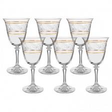 Набор бокалов для белого вина Crystalite Bohemia Branta панто 2 отводки платина 250 мл 6 шт Набор бокалов для белого вина Crystalite Bohemia Branta панто 2 отводки платина 250 мл 6 шт