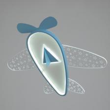 Светильник Самолет LED 30 Вт синий 58x58x8 см BayerLux Светильник Самолет LED 30 Вт синий 58x58x8 см BayerLux